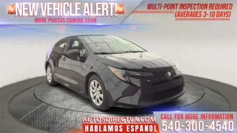 Black 2022 Toyota Corolla LE for sale in Fredericksburg, VA