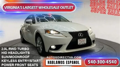 White 2016 Lexus IS 200t for sale in Fredericksburg, VA