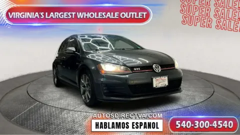 Black 2015 Volkswagen Golf GTI 2.0T S for sale in Fredericksburg, VA