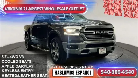 Gray 2020 Ram 1500 Laramie for sale in Fredericksburg, VA