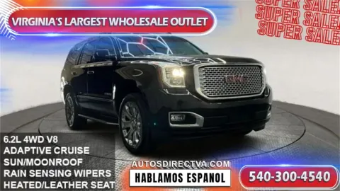 Black 2016 GMC Yukon Denali for sale in Fredericksburg, VA