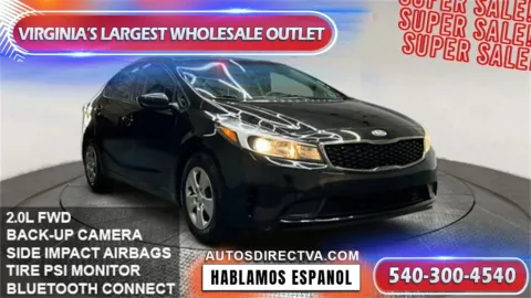 Black 2017 Kia Forte LX for sale in Fredericksburg, VA