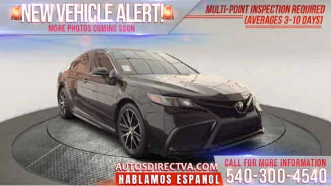 Black 2021 Toyota Camry SE for sale in Fredericksburg, VA
