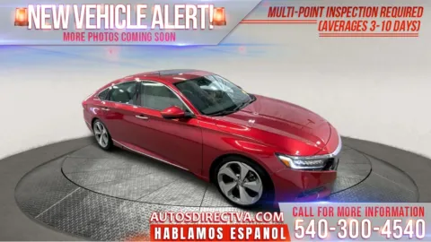 Red 2018 Honda Accord Touring 2.0T for sale in Fredericksburg, VA