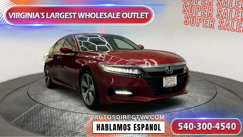 Red 2018 Honda Accord Touring 2.0T for sale in Manassas, VA