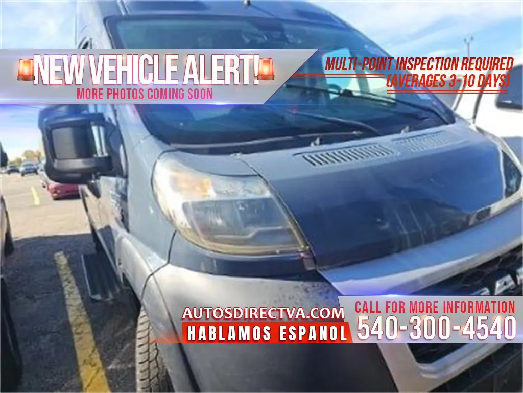 White 2020 Ram ProMaster 3500 High Roof for sale in Fredericksburg, VA