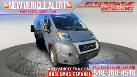 White 2019 Ram ProMaster 3500 High Roof for sale in Fredericksburg, VA