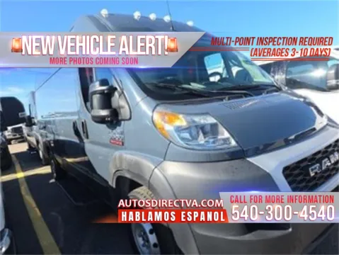 White 2019 Ram ProMaster 3500 High Roof for sale in Fredericksburg, VA