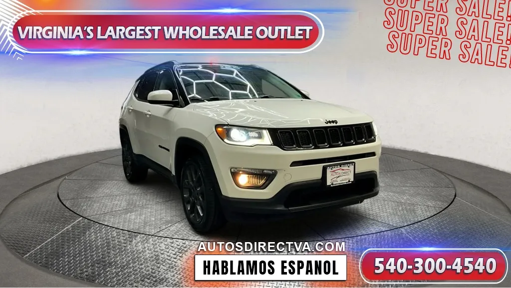 White 2019 Jeep Compass High Altitude for sale in Fredericksburg, VA