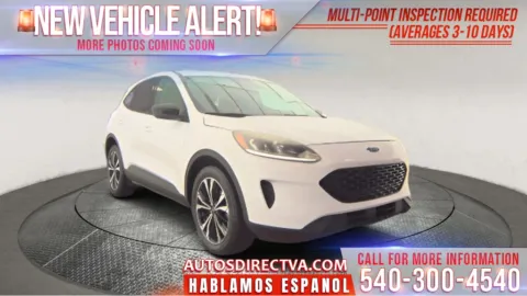 White 2021 Ford Escape SE for sale in Fredericksburg, VA