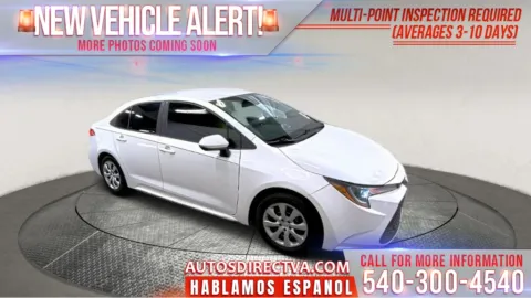 White 2022 Toyota Corolla LE for sale in Fredericksburg, VA