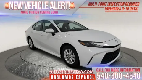 White 2025 Toyota Camry LE for sale in Fredericksburg, VA