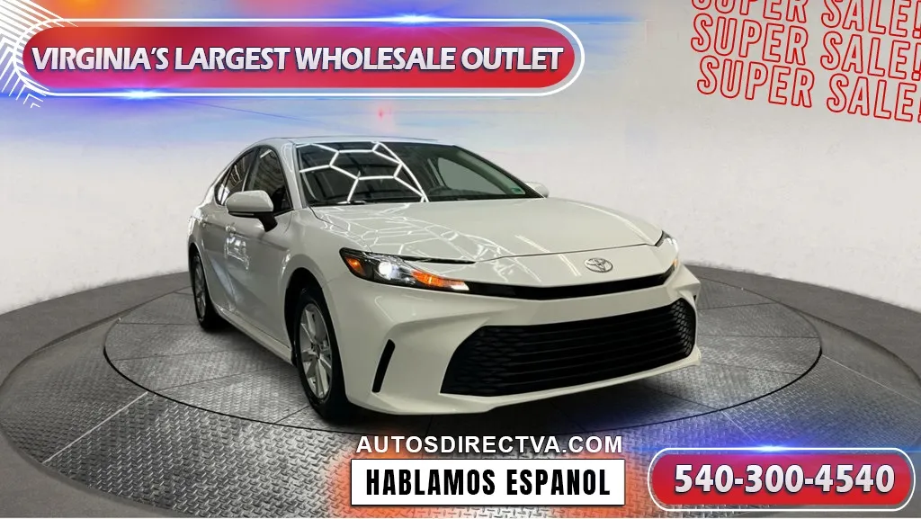 White 2025 Toyota Camry LE for sale in Fredericksburg, VA