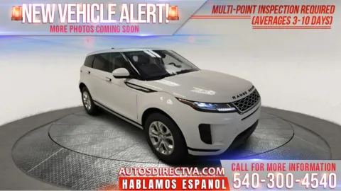 White 2021 Land Rover Range Rover Evoque S for sale in Fredericksburg, VA