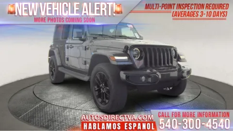 Gray 2021 Jeep Wrangler Unlimited Sahara High Altitude for sale in Fredericksburg, VA