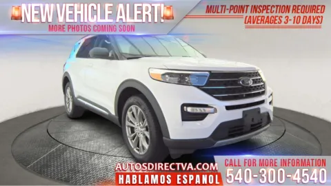 White 2022 Ford Explorer XLT for sale in Fredericksburg, VA