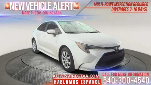 White 2022 Toyota Corolla LE for sale in Fredericksburg, VA