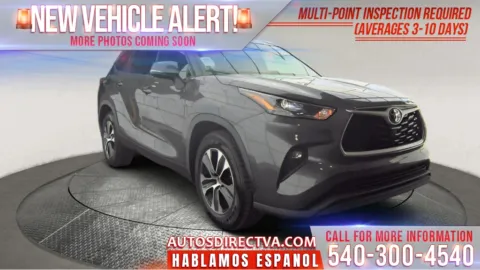 Gray 2022 Toyota Highlander XLE for sale in Fredericksburg, VA