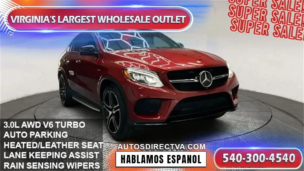 Red 2019 Mercedes-Benz GLE 43 AMG for sale in Manassas, VA
