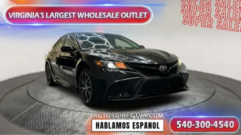 Black 2021 Toyota Camry SE for sale in Fredericksburg, VA