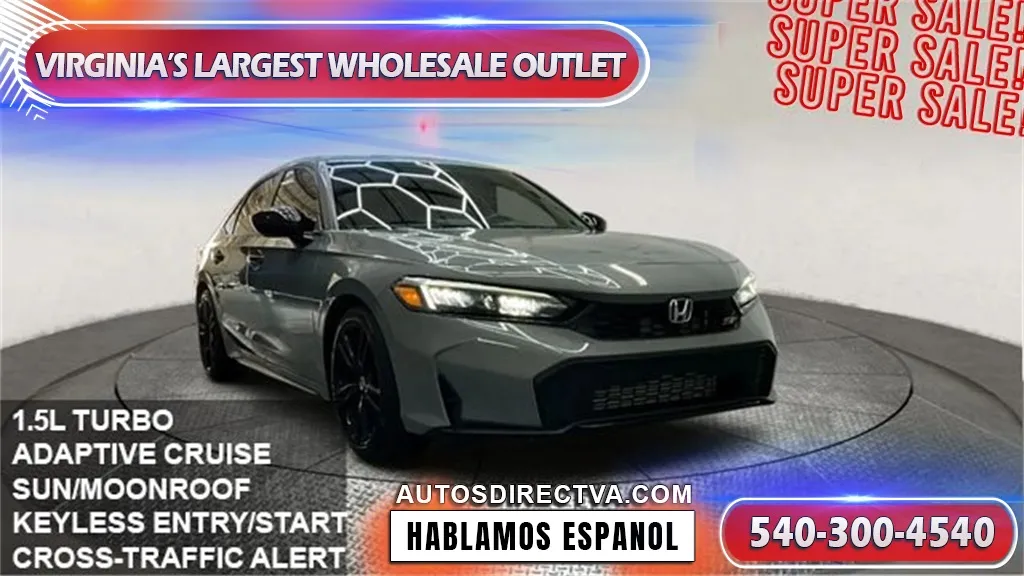 Gray 2025 Honda Civic Si for sale in Fredericksburg, VA