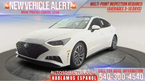White 2021 Hyundai Sonata Limited for sale in Fredericksburg, VA