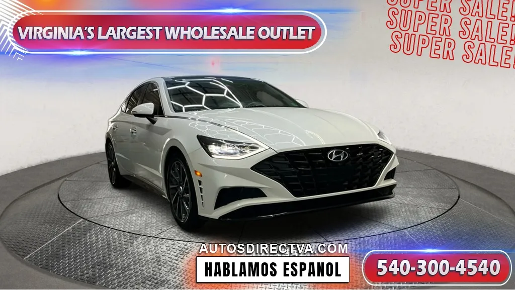 White 2021 Hyundai Sonata Limited for sale in Manassas, VA