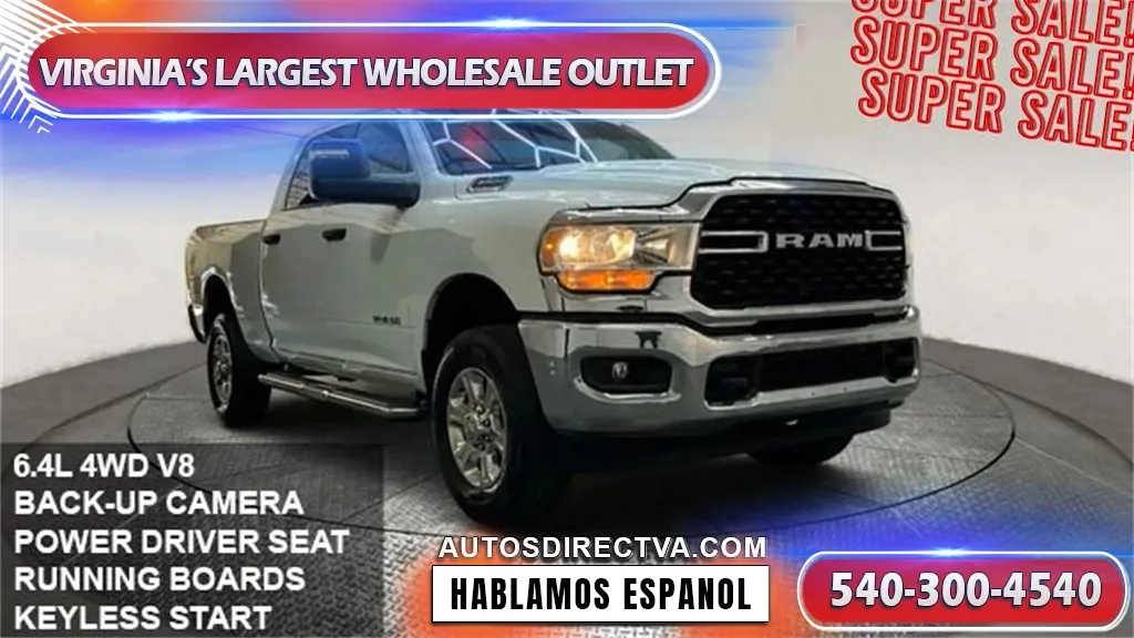 White 2023 Ram 2500 Big Horn for sale in Fredericksburg, VA