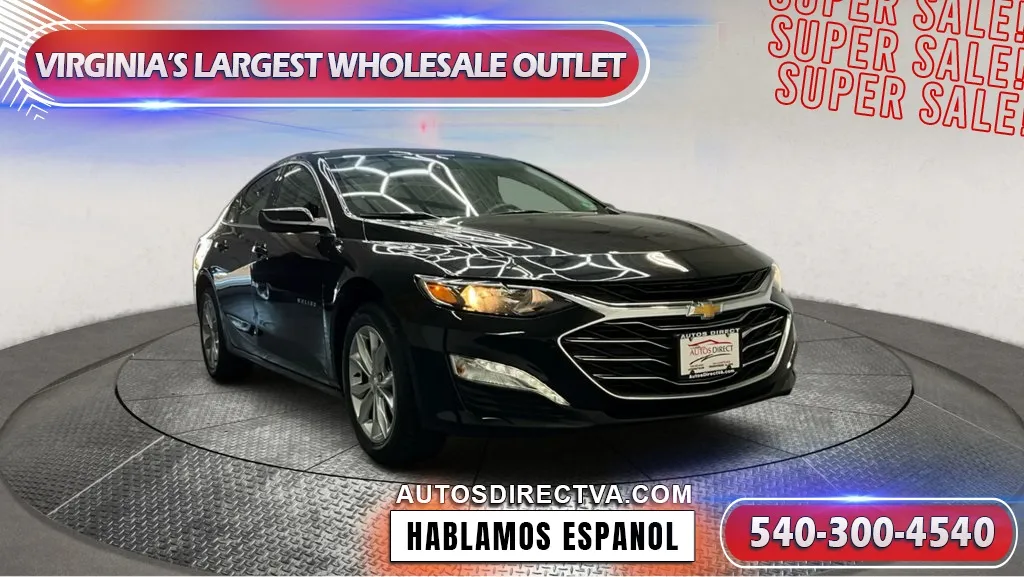 Black 2023 Chevrolet Malibu LT for sale in Fredericksburg, VA