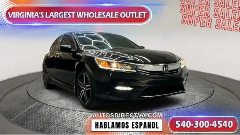 Black 2017 Honda Accord Sport for sale in Fredericksburg, VA