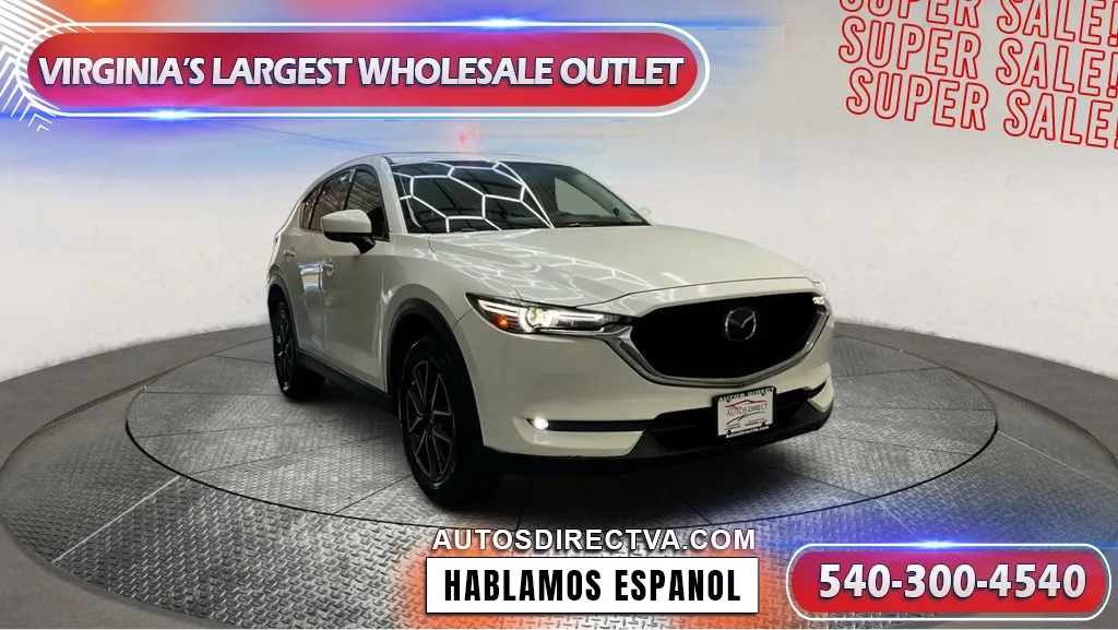 White 2017 Mazda CX-5 Grand Touring for sale in Fredericksburg, VA