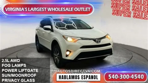 White 2016 Toyota RAV4 XLE for sale in Fredericksburg, VA