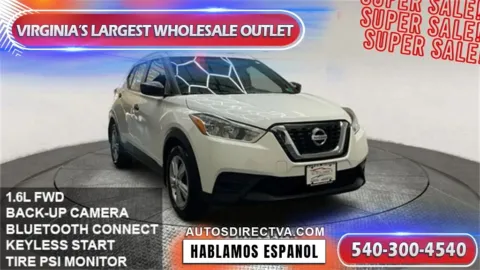 White 2019 Nissan Kicks S for sale in Fredericksburg, VA