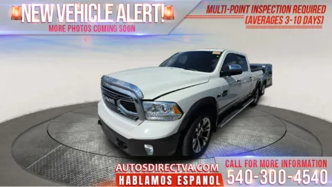 White 2018 Ram 1500 Laramie Longhorn for sale in Fredericksburg, VA