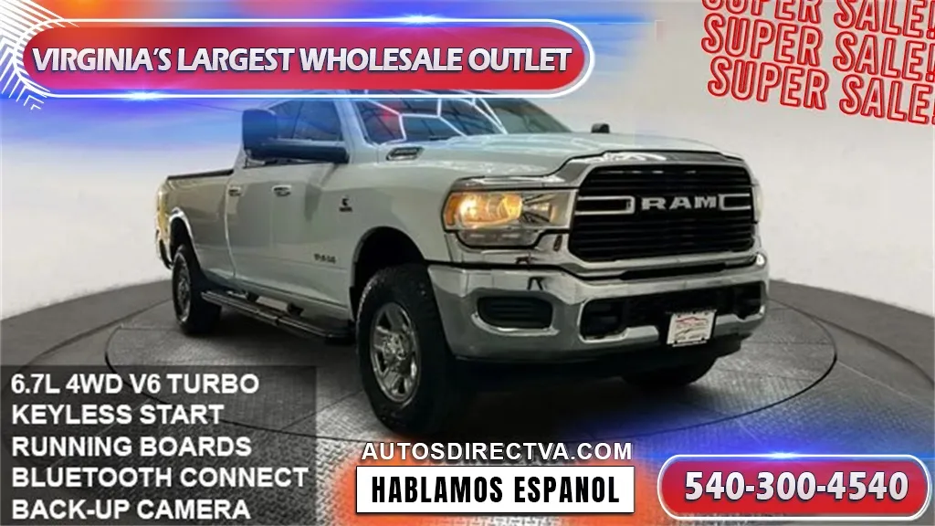 White 2019 Ram 2500 Big Horn for sale in Fredericksburg, VA