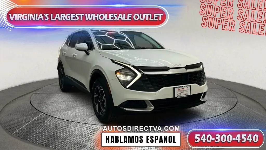 White 2023 Kia Sportage LX for sale in Fredericksburg, VA