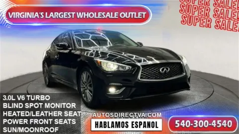 Black 2022 INFINITI Q50 LUXE for sale in Fredericksburg, VA