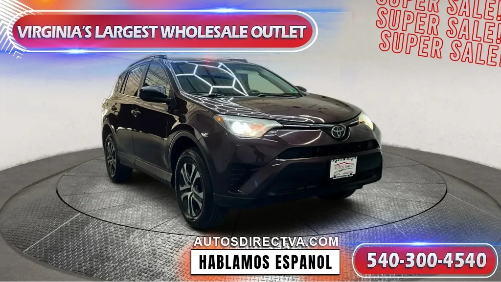 Black 2018 Toyota RAV4 LE for sale in Fredericksburg, VA