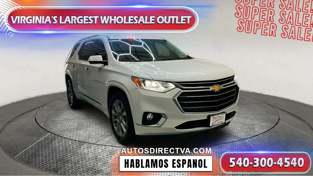 White 2020 Chevrolet Traverse Premier for sale in Fredericksburg, VA