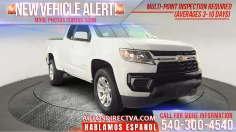 White 2022 Chevrolet Colorado LT for sale in Fredericksburg, VA