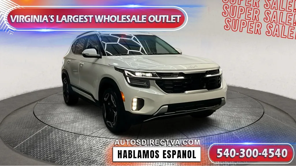 White 2024 Kia Seltos SX for sale in Fredericksburg, VA