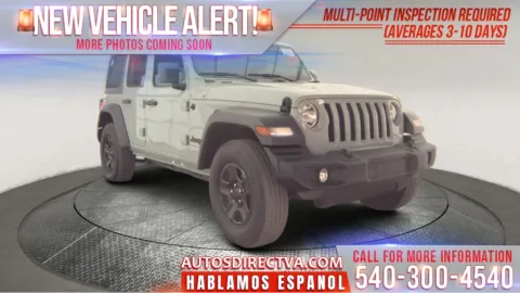 Gray 2023 Jeep Wrangler Sport for sale in Fredericksburg, VA