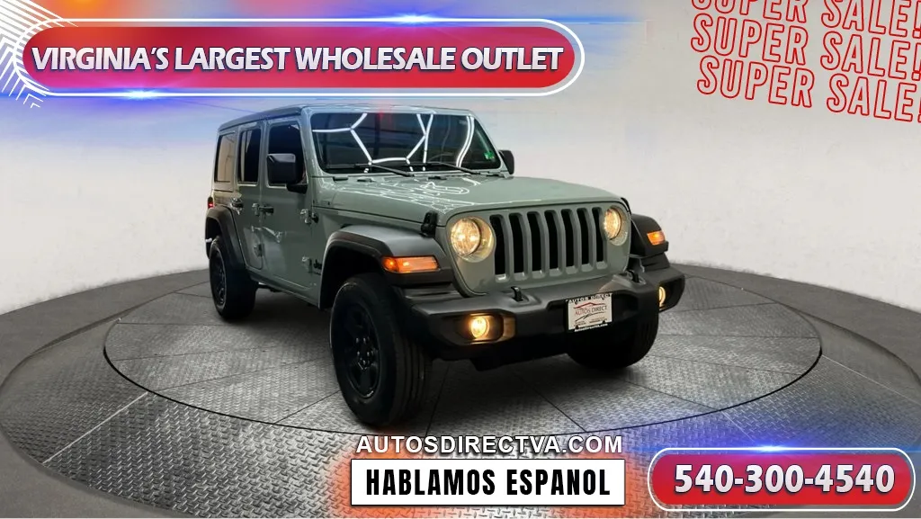 Gray 2023 Jeep Wrangler Sport for sale in Manassas, VA