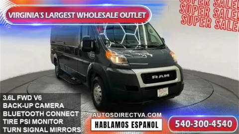 White 2019 Ram ProMaster 2500 High Roof for sale in Fredericksburg, VA