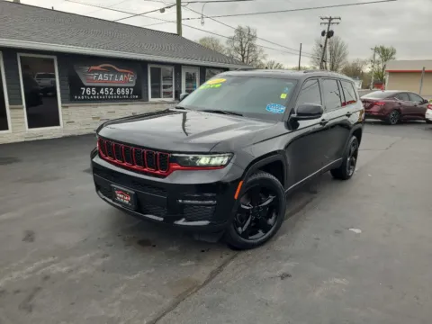 Black 2022 JEEP GRAND CHEROKEE L LIMITED for sale in Kokomo, IN