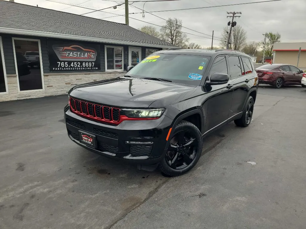 Black 2022 JEEP GRAND CHEROKEE L LIMITED for sale in Kokomo, IN