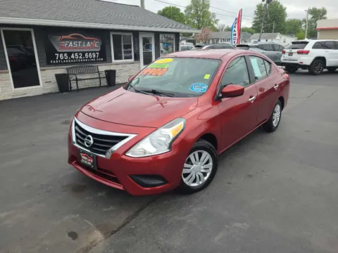 Red 2017 NISSAN VERSA S for sale in Kokomo, IN