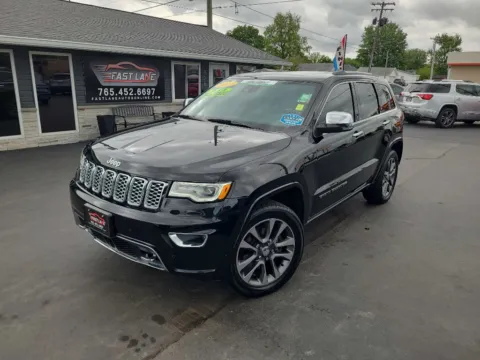Black 2018 JEEP GRAND CHEROKEE OVERLAND for sale in Kokomo, IN