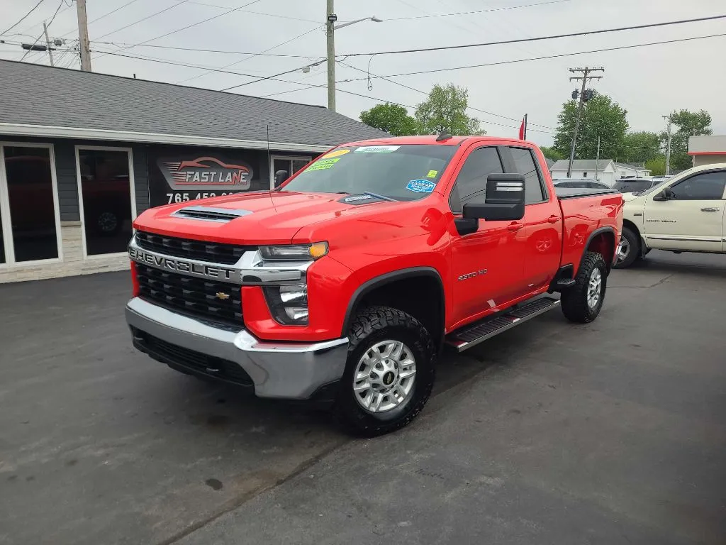 Red 2021 CHEVROLET SILVERADO 2500 HEAVY DUTY LT for sale in Kokomo, IN