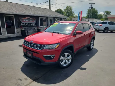 Red 2018 JEEP COMPASS LATITUDE for sale in Kokomo, IN